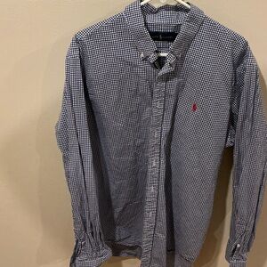 Polo by Ralph Lauren Men's Navy Gingham Shirt